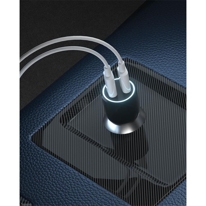 Devia nabíjačka do auta Smart Series PD 40W 2C Fast Car Charger - Black