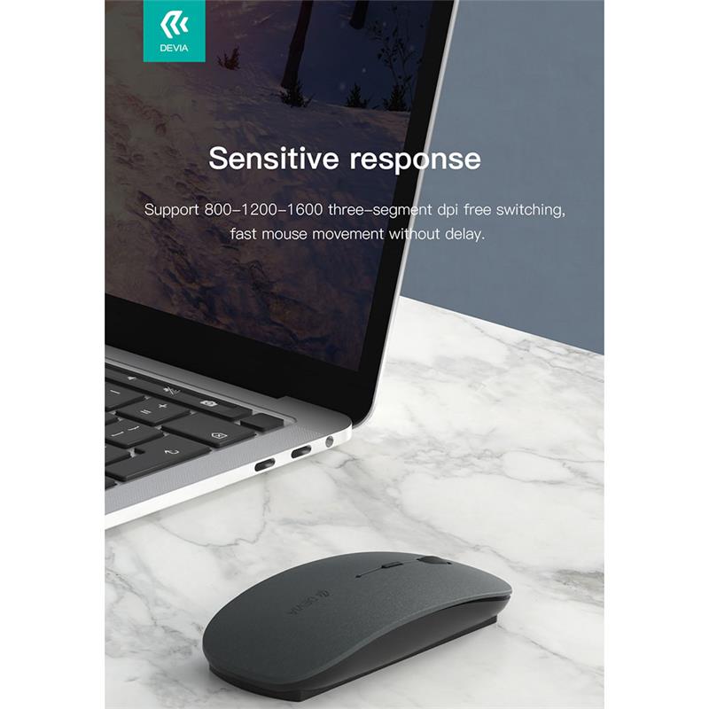 Devia myš Lingo Series 2.4G+Wireless Dual Mode Mouse - Gray