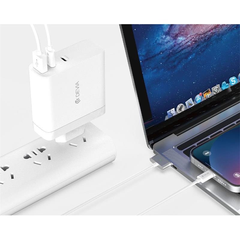 Devia sieťová nabíjačka Extreme Speed PD 2C+A GaN Charger 140W - White