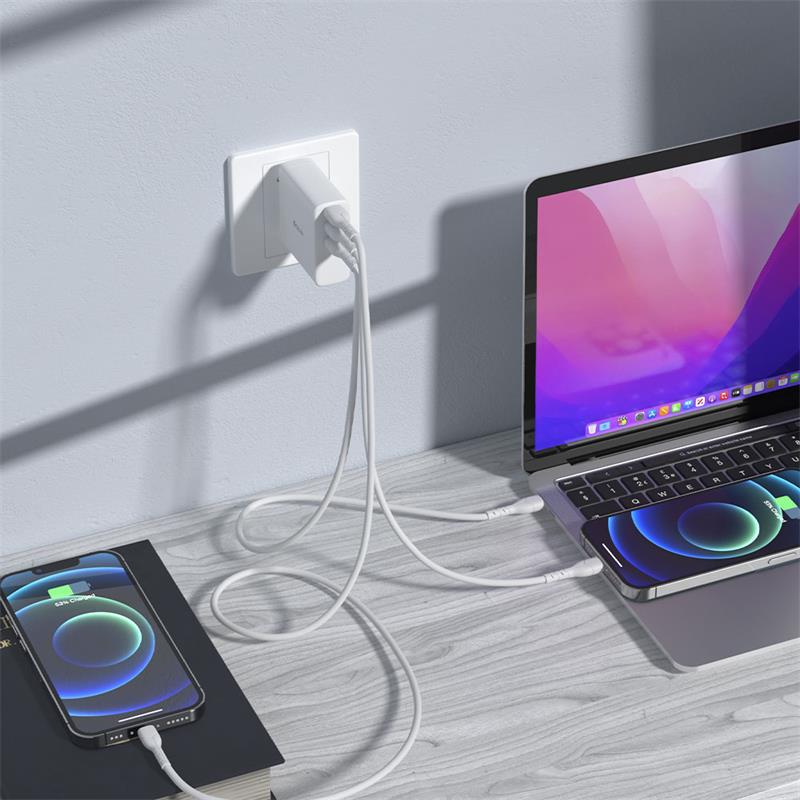 Devia sieťová nabíjačka Extreme Speed PD 2C+A GaN Charger 140W - White