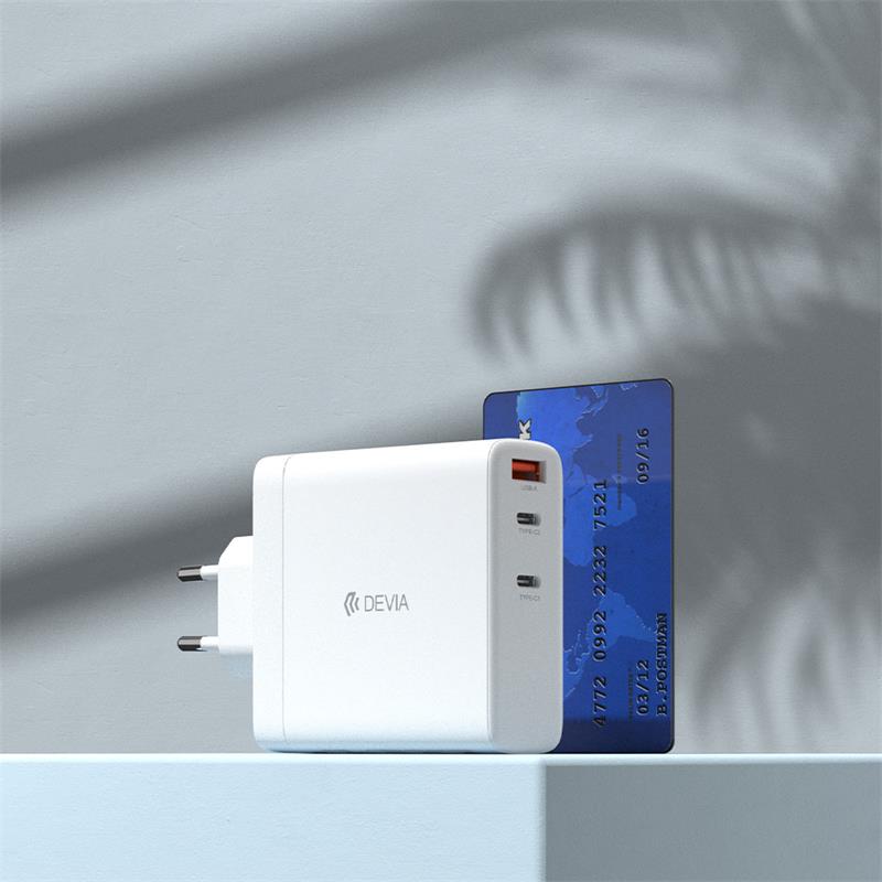 Devia sieťová nabíjačka Extreme Speed PD 2C+A GaN Charger 140W - White