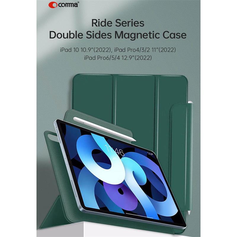 Comma puzdro Rider Magnetic Case pre iPad 10-11 Gen 2022/2025 - Ocean Blue