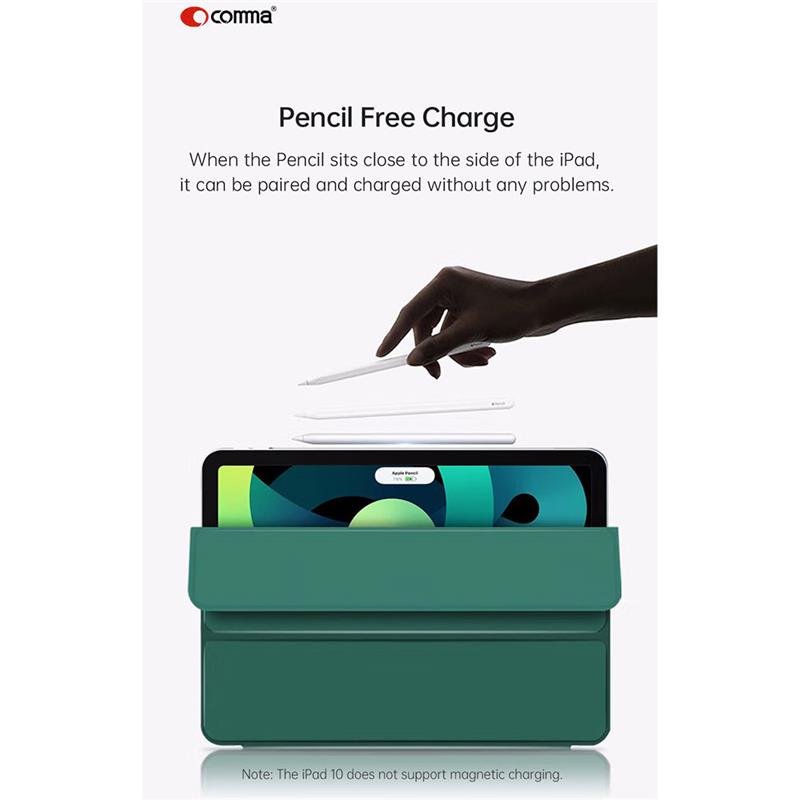Comma puzdro Rider Magnetic Case pre iPad 10-11 Gen 2022/2025 - Dark Green