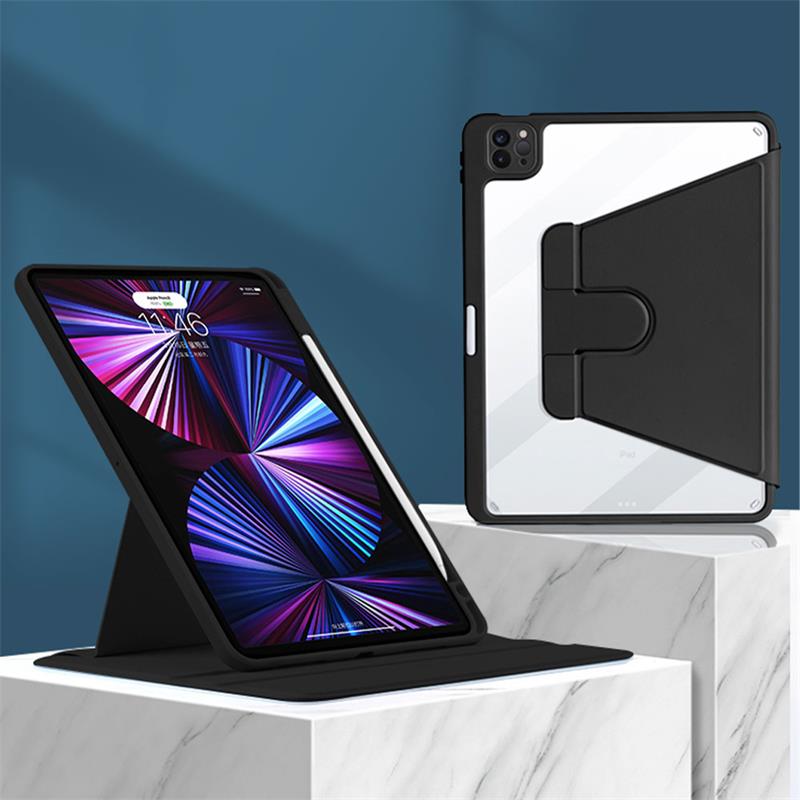 Comma puzdro Cyclone Rotation Case with Pencil Slot pre iPad 10-11 Gen 2022/2025 - Black