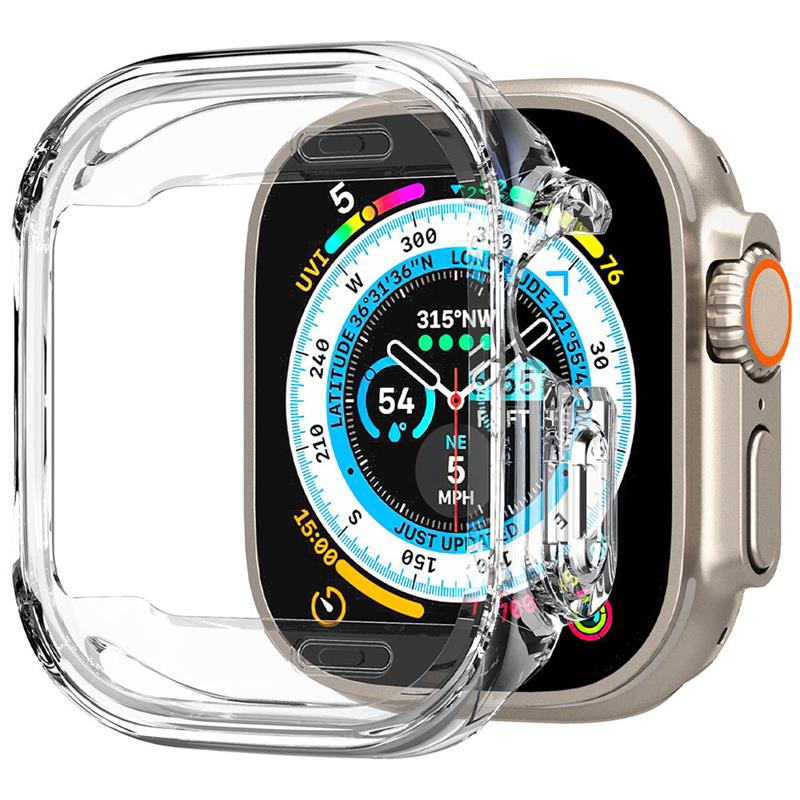 Spigen kryt Ultra Hybrid pre Apple Watch Ultra - Crystal Clear