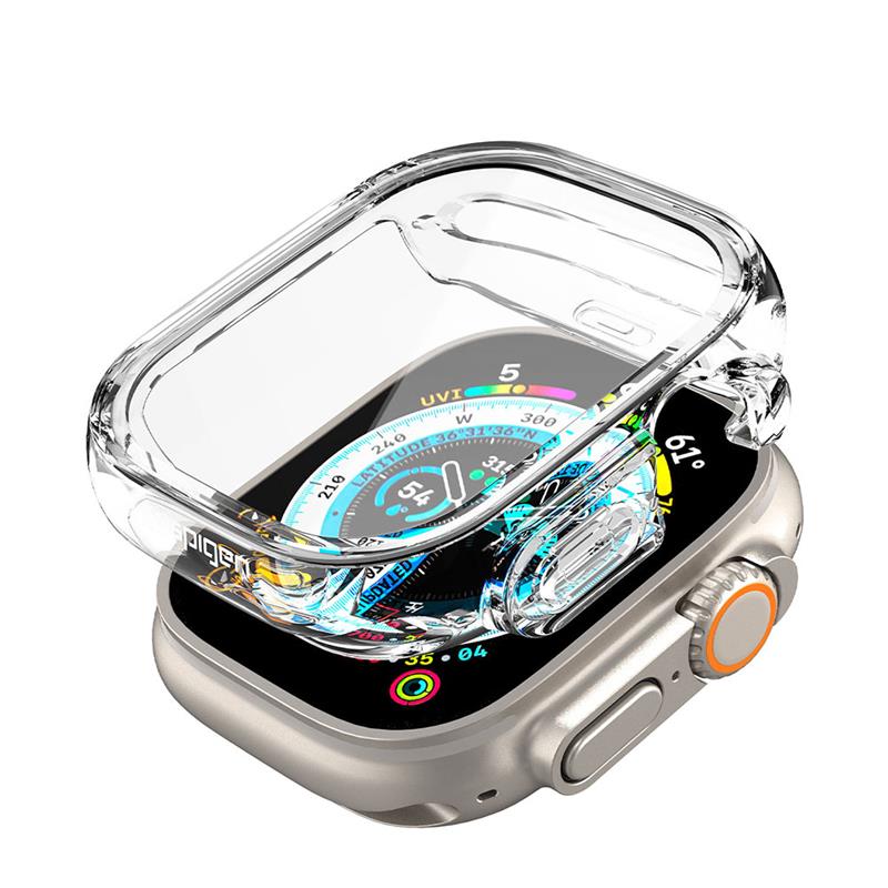 Spigen kryt Ultra Hybrid pre Apple Watch Ultra - Crystal Clear