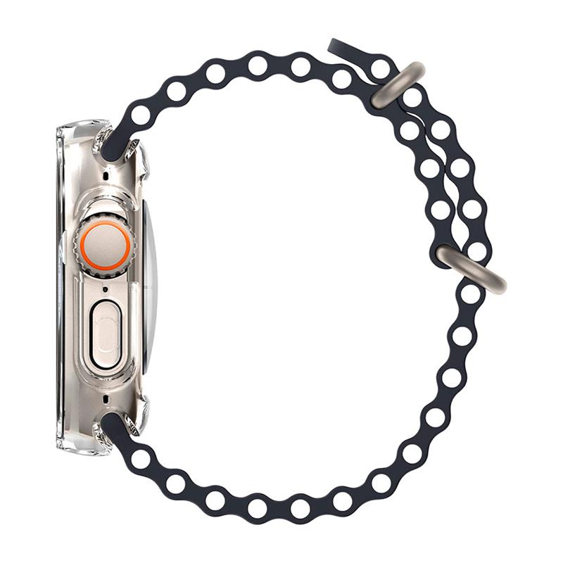 Spigen kryt Ultra Hybrid pre Apple Watch Ultra - Crystal Clear