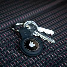 Aiino - GiGiTag Silicon holder with keychain for AirTag - Black