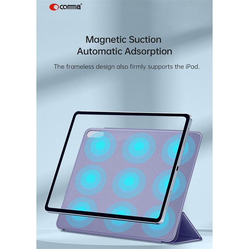 Comma puzdro Rider Magnetic Case pre iPad Pro 12.9" 2018-2022 - Gray Purple