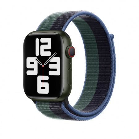 Apple Watch 45mm Midnight/Eucaplyptus Sport Loop (eko-balenie) Rozbalený