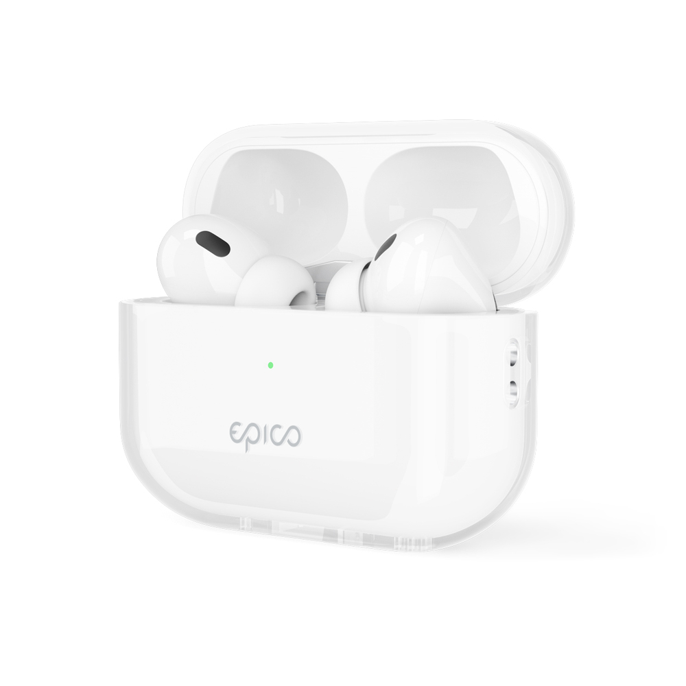 Epico transparentní pouzdro pro Airpods Pro 2.gen - bílá transparentní