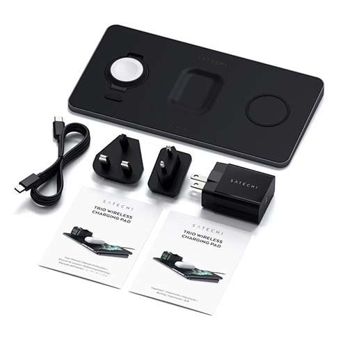 Satechi Trio Wireless Charging Pad - Space Gray* Vystavený*