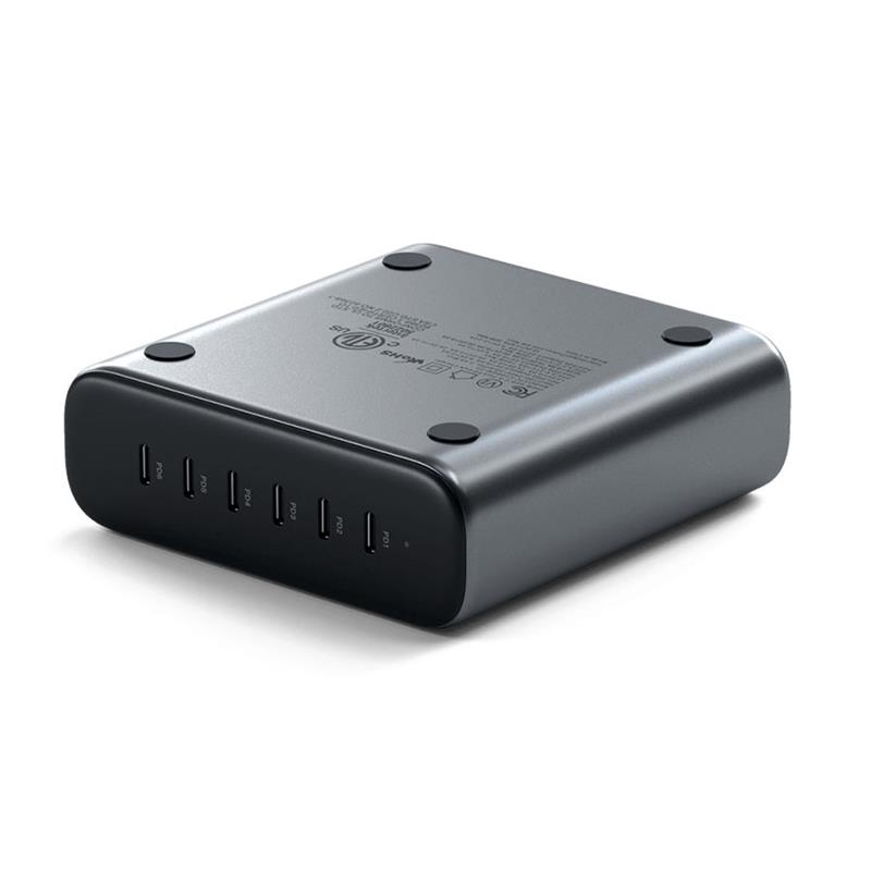 Satechi USB-C 200W 6-Port PD GaN Charger - Space Gray