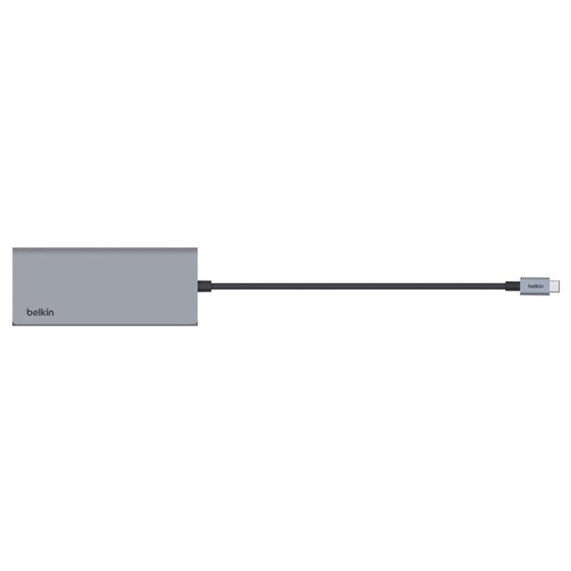 Belkin Connect USB-C 7-in-1 Multiport Adapter - Space Gray