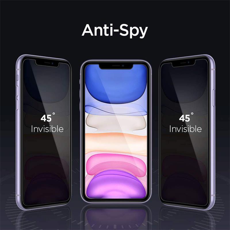 Spigen ochranné sklo Glas.tR AlignMaster Privacy pre iPhone 11/XR