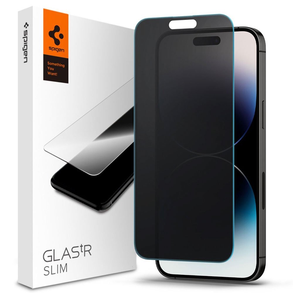 Spigen ochranné sklo GLAS.tR Slim HD Anti Glare/Privacy pre iPhone 14 Pro Max