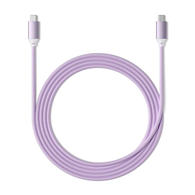 Satechi kábel USB-C to USB-C Cable 100W 2m - Purple