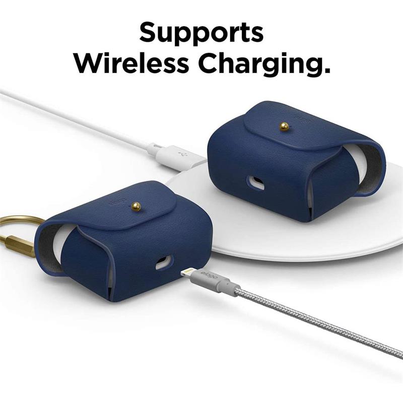 Elago Airpods Pro/Pro 2 Leather Case - Jean Indigo