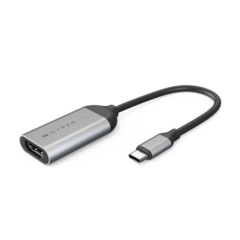 Hyper HyperDrive USB-C to 8K 60Hz / 4K 144Hz HDMI Adapter - Space Gray