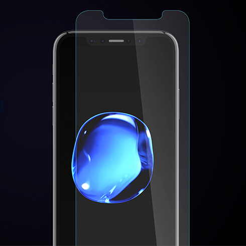 Comma ochranné sklo Batus 3D Curved FS pre iPhone XS Max - Black Frame