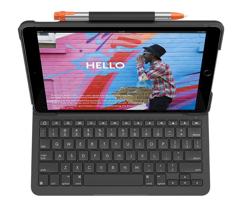 Logitech SLIM FOLIO pre iPad 7., 8. a 9.gen. - GRAPHITE - CZ/SK