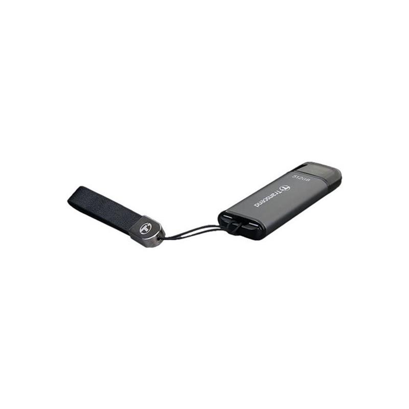 Transcend 512GB JetFlash 920 USB 3.2 Gen 1 Flash Drive - Space Gray
