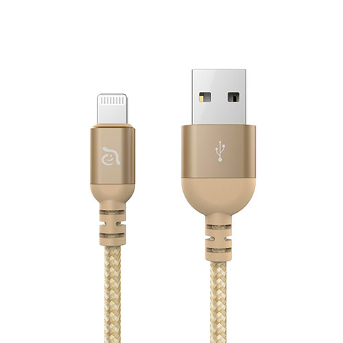 Adam Elements kábel PeAk III 120B Lightning to USB 1,2m - Gold