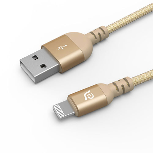 Adam Elements kábel PeAk III 120B Lightning to USB 1,2m - Gold