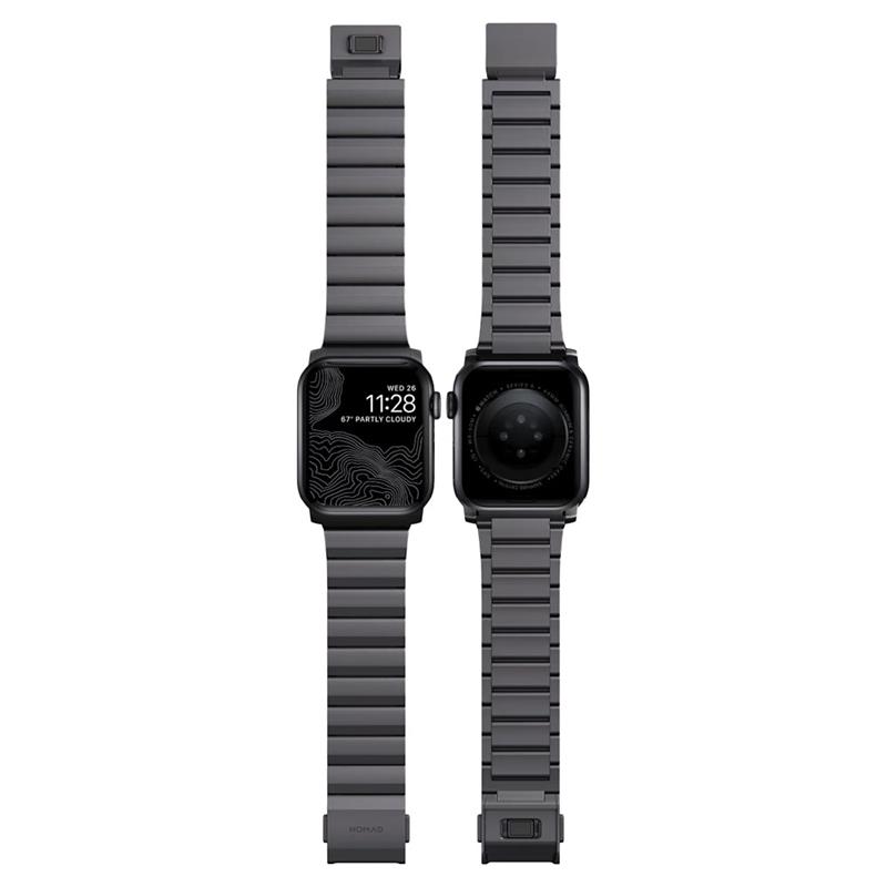 Nomad remienok pre Apple Watch 44/45/49 mm - Aluminium Band/Space Gray Hardware