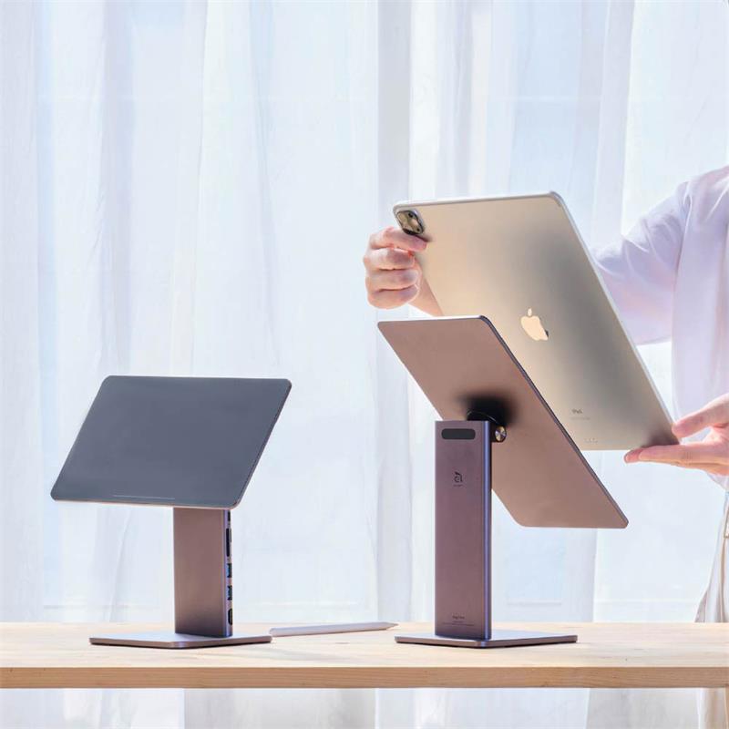 Adam Elements stojan Mag M Pro Magnetic 8-in-1 Hub pre iPad Pro 11"/Air 10.9"  - Grey