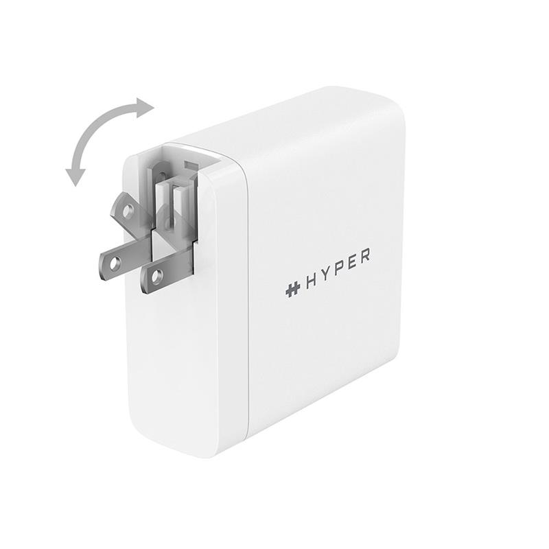 Hyper HyperJuice 140W PD 3.1 USB-C Charger With Adapters - White