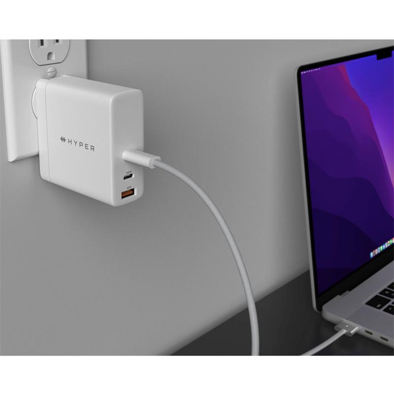 Hyper HyperJuice 140W PD 3.1 USB-C Charger With Adapters - White