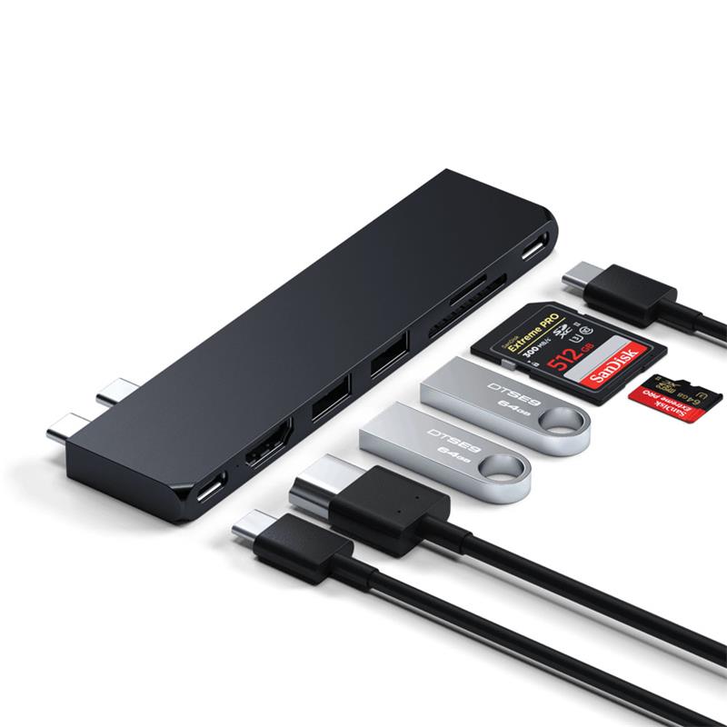 Satechi USB-C Pro Hub Slim - Midnight