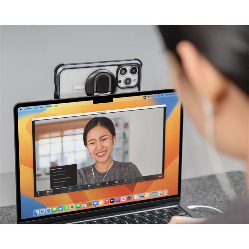 SwitchEasy MagLink MagSafe iPhone Mount for MacBooks - Black
