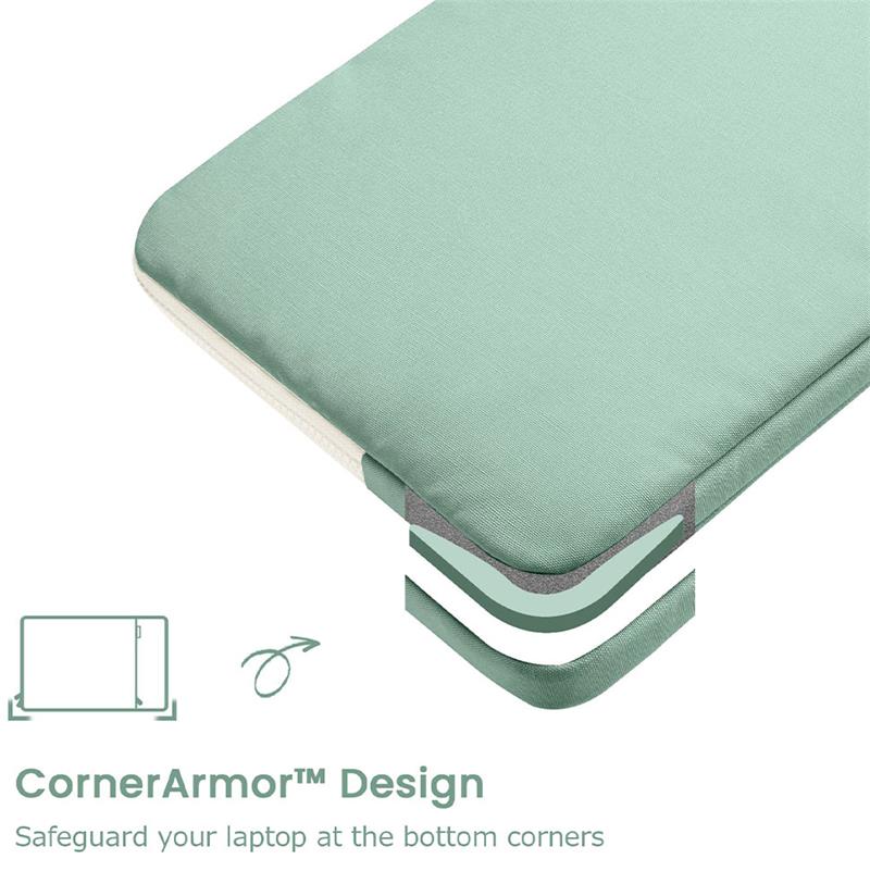 Tomtoc puzdro Lady Sleeve with Pouch pre Macbook Pro/Air 13" - Turquoise