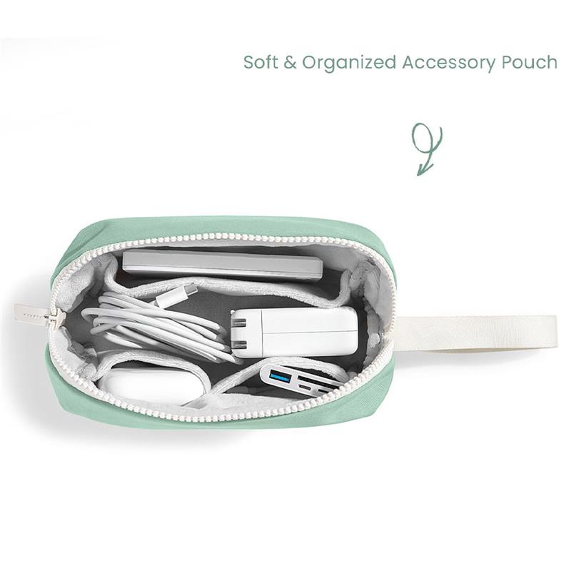 Tomtoc puzdro Lady Sleeve with Pouch pre Macbook Pro/Air 13" - Turquoise