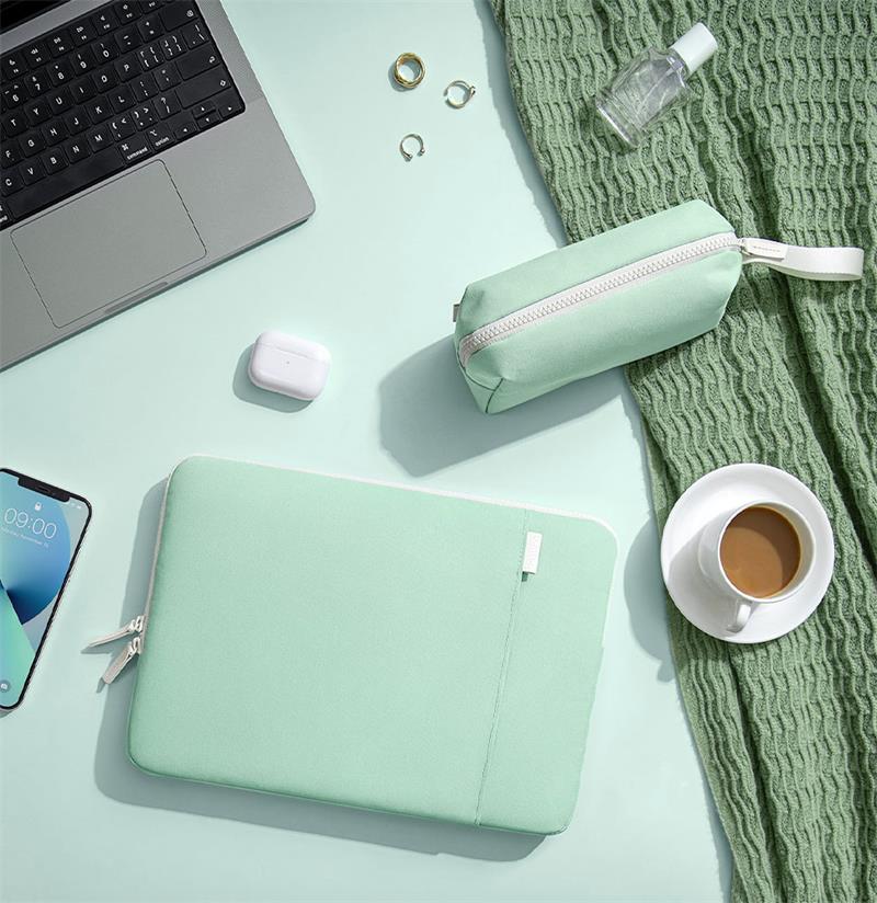 Tomtoc puzdro Lady Sleeve with Pouch pre Macbook Pro/Air 13" - Turquoise