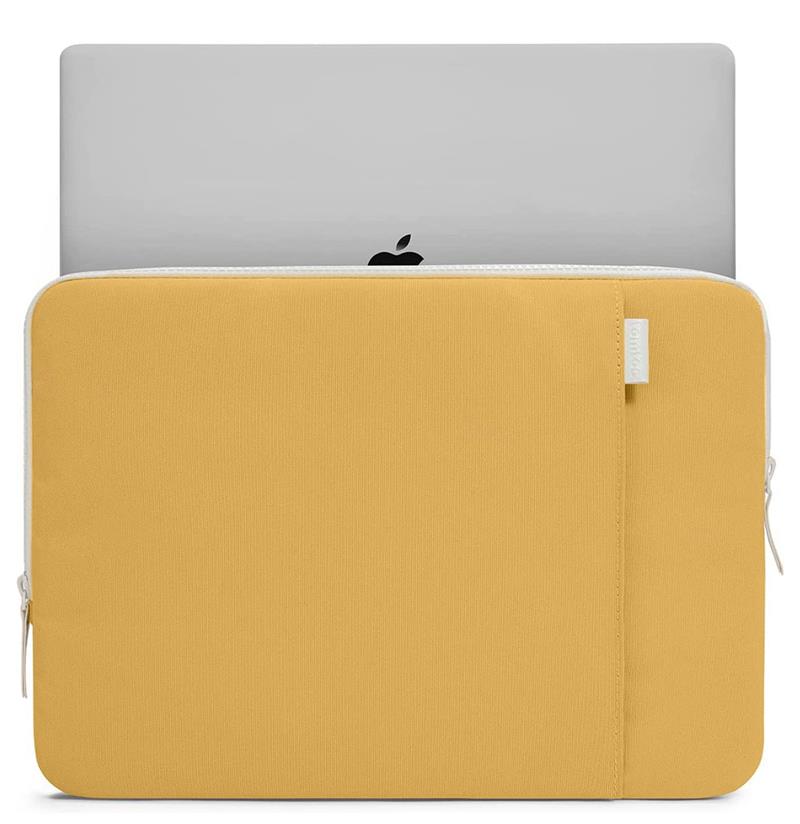 Tomtoc puzdro Lady Sleeve with Pouch pre Macbook Pro 14" M1/M2/M3 - Cheese Yellow