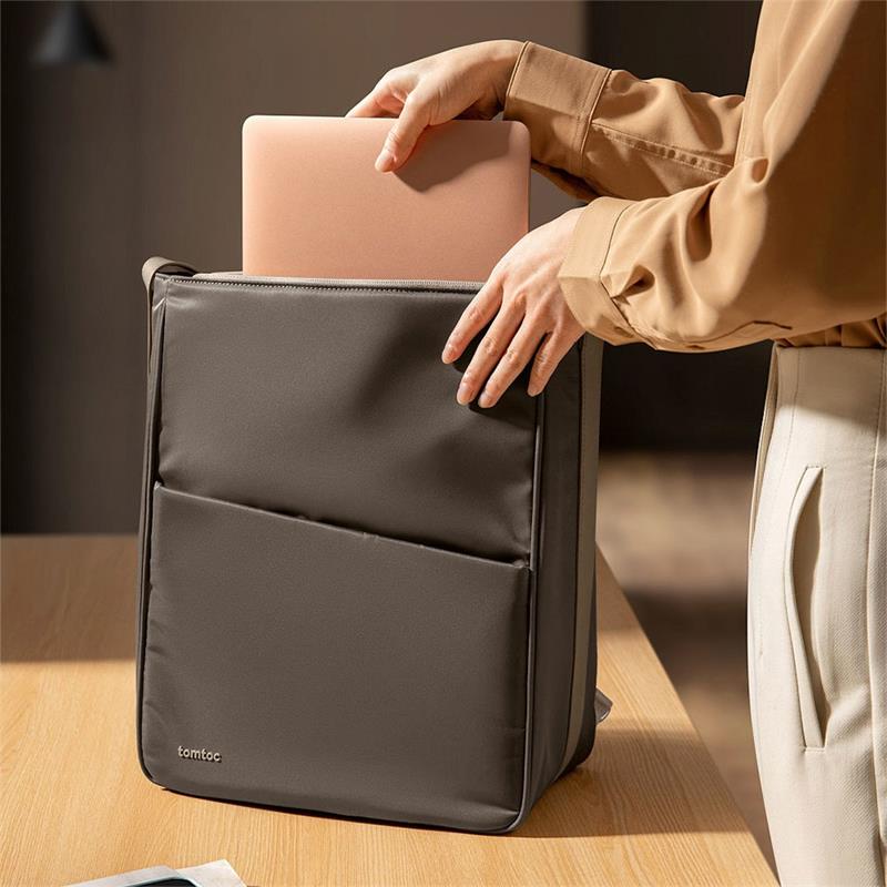 TomToc batoh Tote Backpack pre Macbook Pro 14" - Taupe