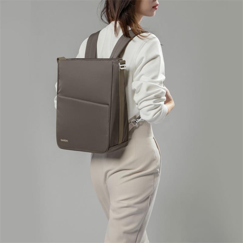 TomToc batoh Tote Backpack pre Macbook Pro 14" - Taupe