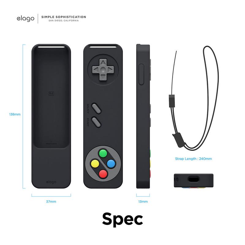 Elago kryt R4 Retro Case pre Apple TV Siri Remote 2021/2022 - Black