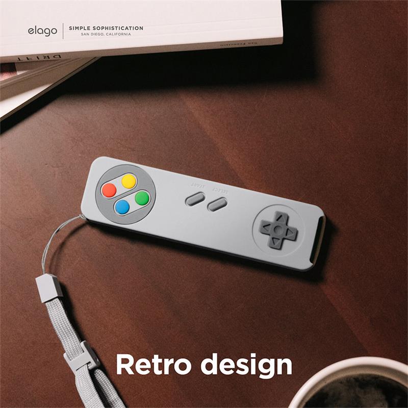 Elago kryt R4 Retro Case pre Apple TV Siri Remote 2021/2022 - Light Gray