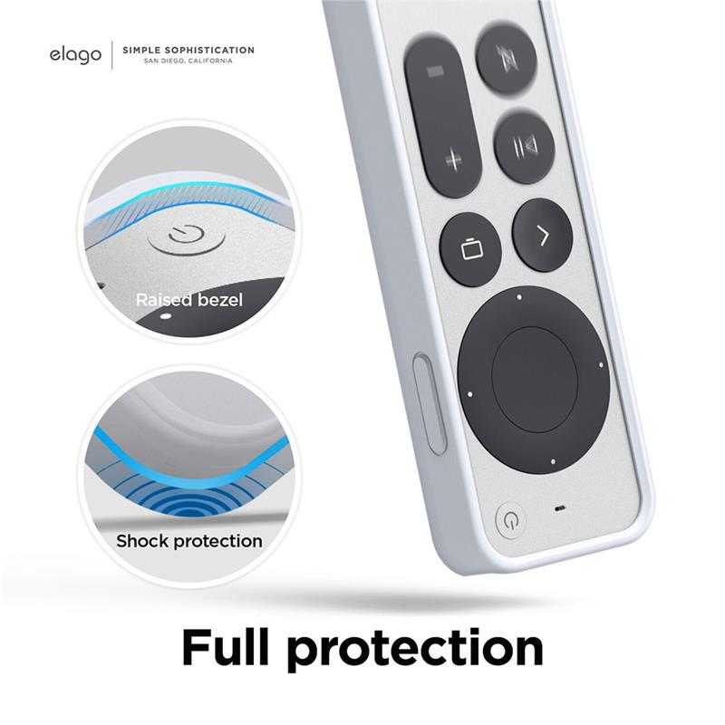 Elago kryt R4 Retro Case pre Apple TV Siri Remote 2021/2022 - Nightglow Blue
