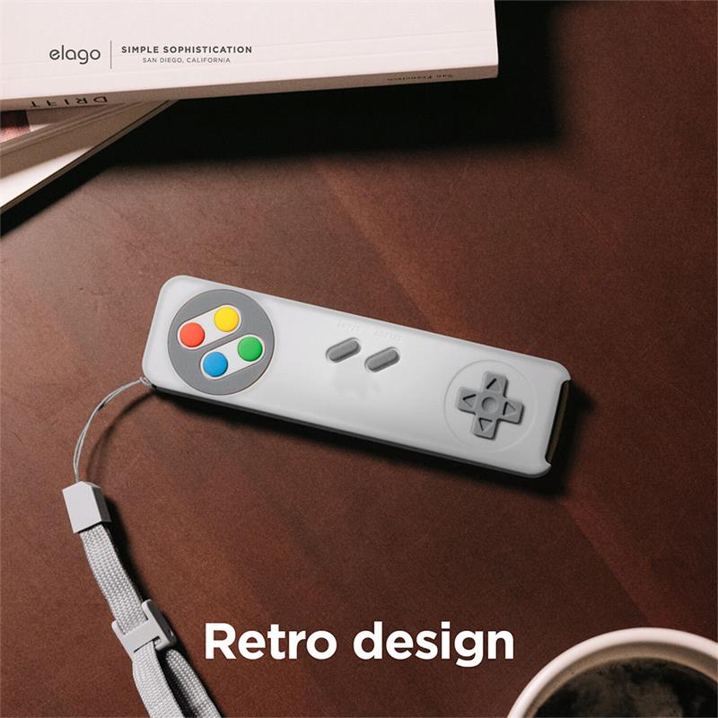 Elago kryt R4 Retro Case pre Apple TV Siri Remote 2021/2022 - Nightglow Blue