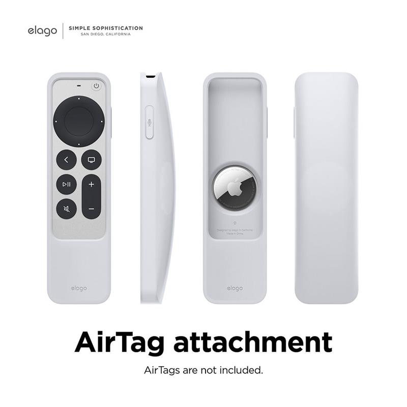 Elago kryt R5 Locator Case pre Apple TV Siri Remote 2021/2022 - Nightglow Blue