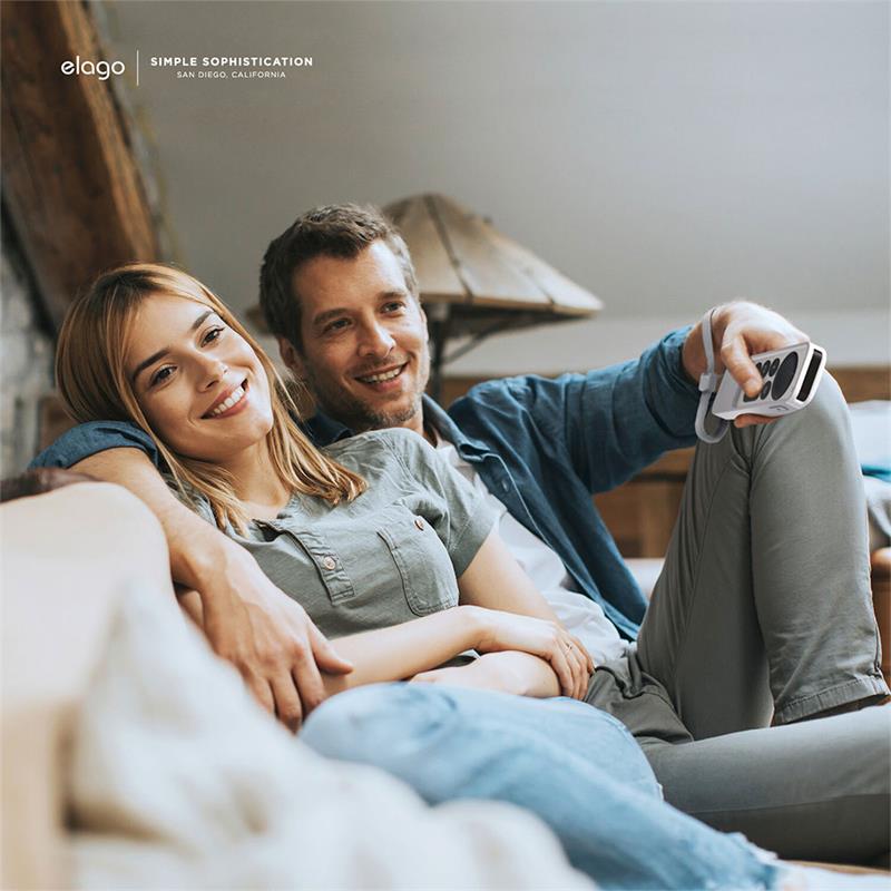 Elago kryt R5 Locator Case pre Apple TV Siri Remote 2021/2022 - Nightglow Blue