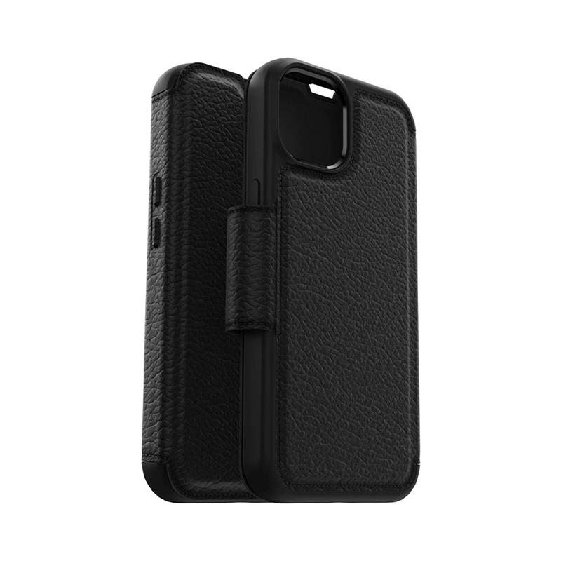 OtterBox puzdro Strada Leather Folio pre iPhone 14 - Shadow Black
