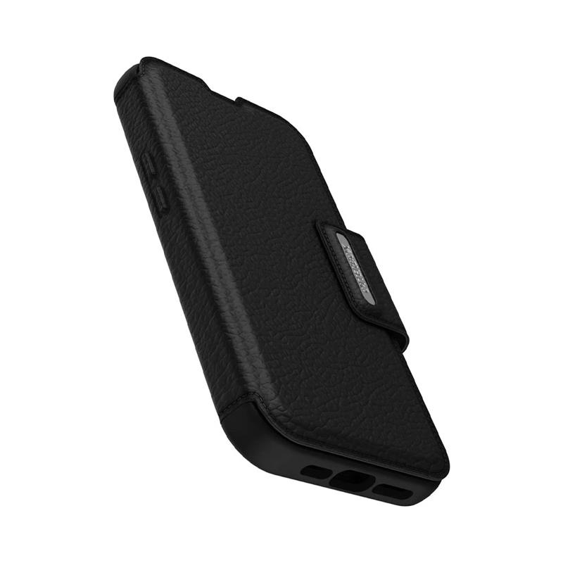 OtterBox puzdro Strada Leather Folio pre iPhone 14 - Shadow Black