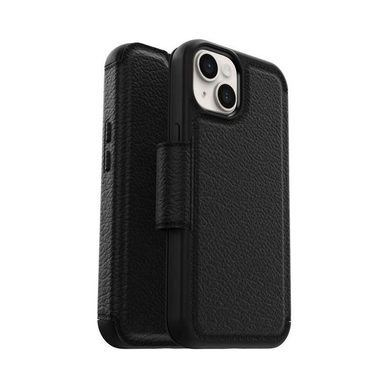 OtterBox puzdro Strada Leather Folio pre iPhone 14 - Shadow Black