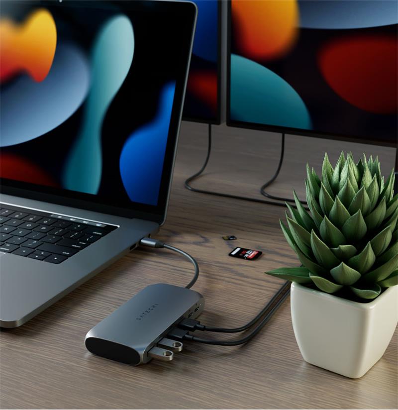 Satechi USB-C Multimedia Adapter M1 - Space Gray Aluminium